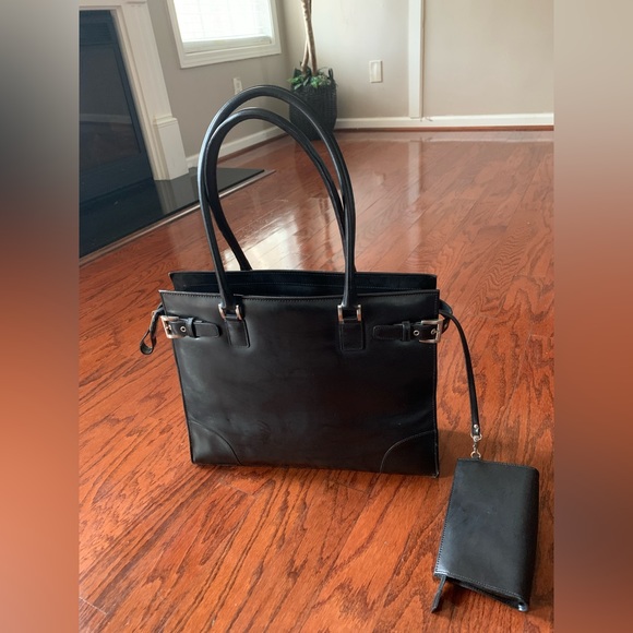 Franklin Covey Bags Franklin Covey Leather Briefcase Professional Laptop Shoulder Tote Bag